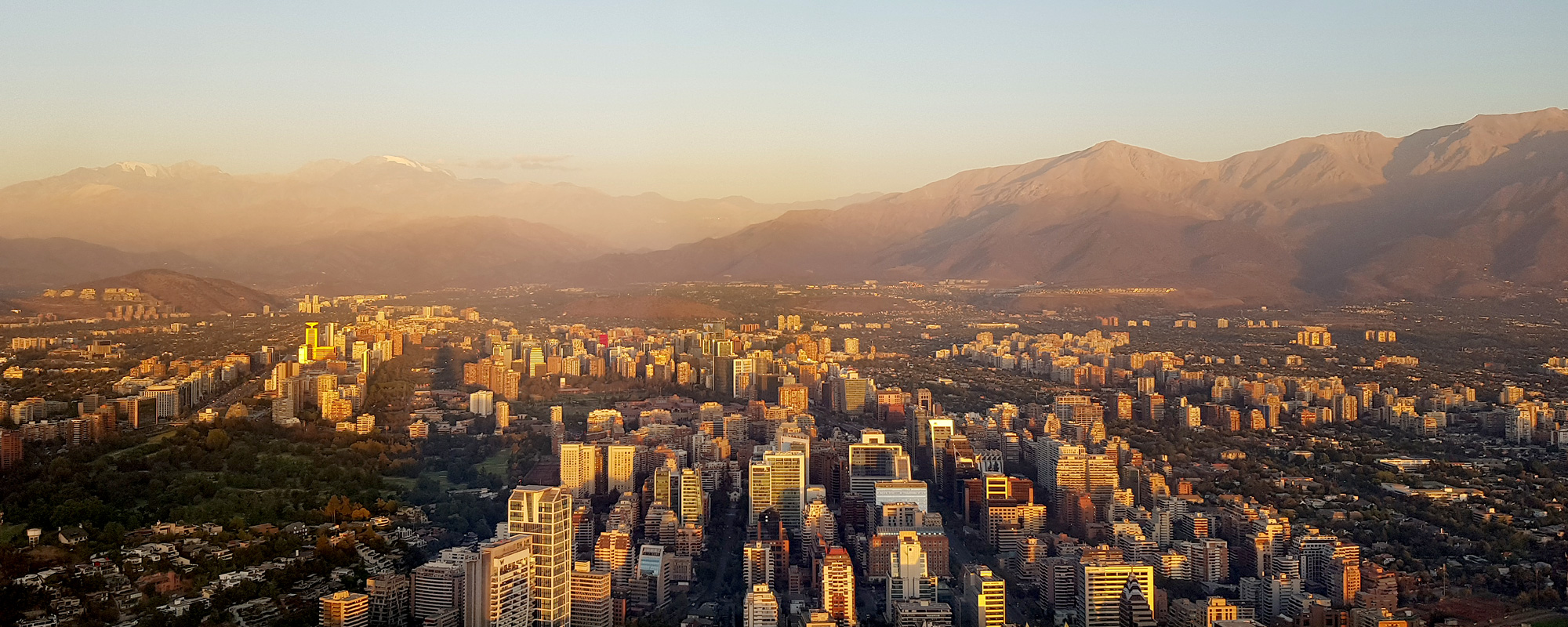 Santiago do Chile vista do Sky Costanera
