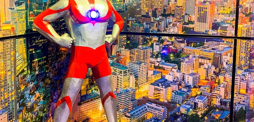 Ultraman do Museu da Imigração Japonesa, em São Paulo